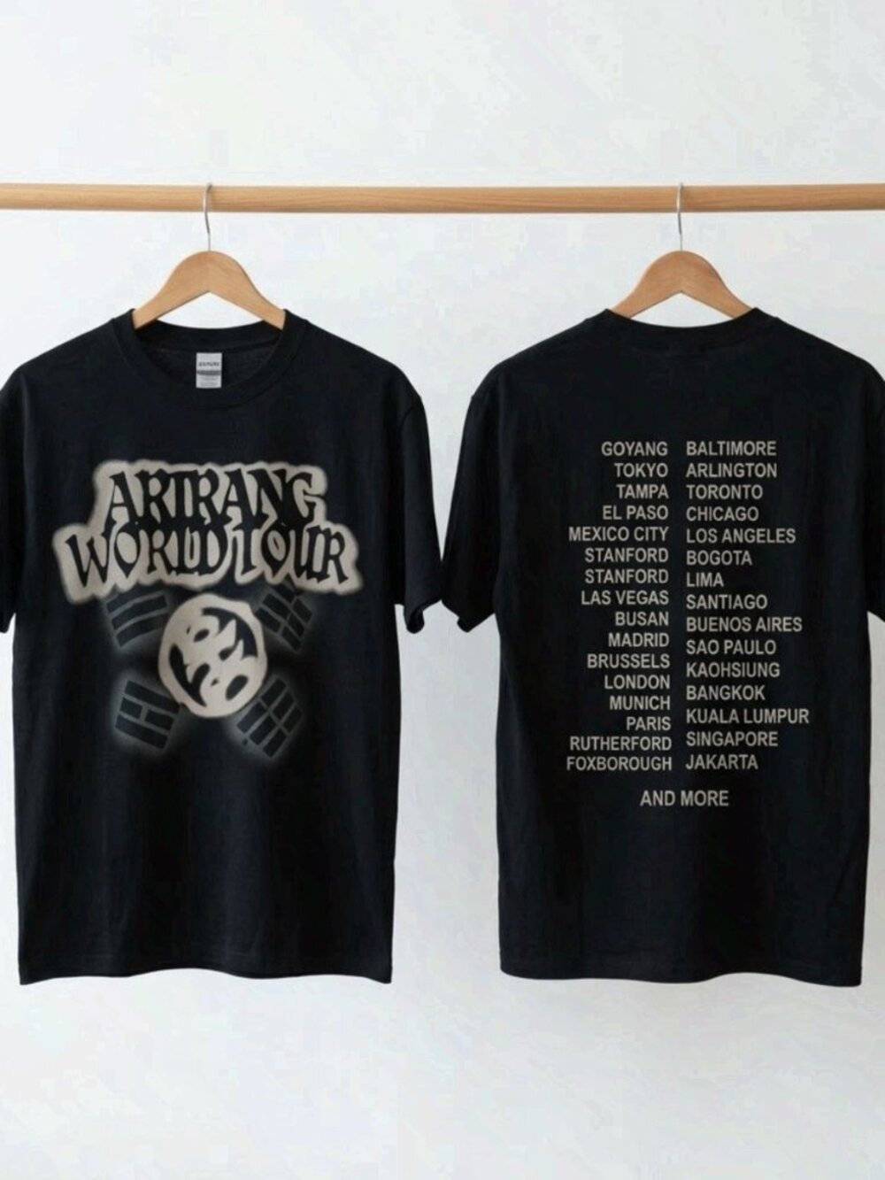 BTS Arirang World Tour 2026 Black T-Shirt Reprint